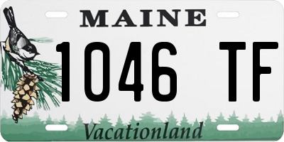 ME license plate 1046TF