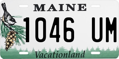 ME license plate 1046UM