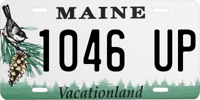 ME license plate 1046UP