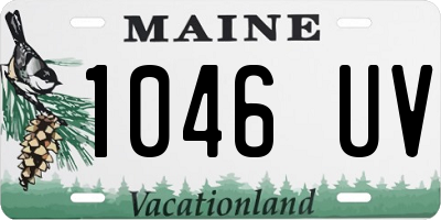 ME license plate 1046UV