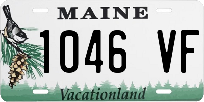 ME license plate 1046VF