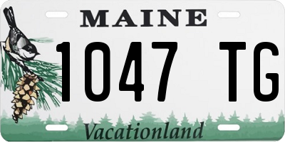 ME license plate 1047TG