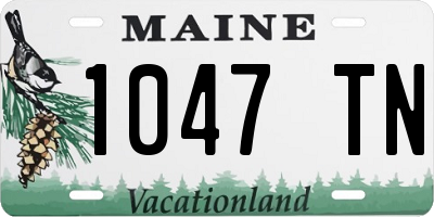 ME license plate 1047TN