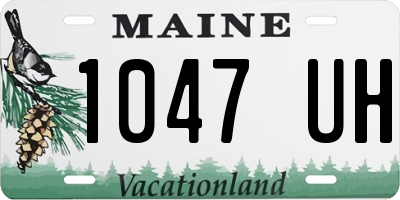 ME license plate 1047UH