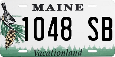 ME license plate 1048SB