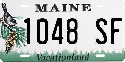 ME license plate 1048SF