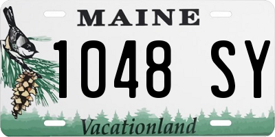 ME license plate 1048SY