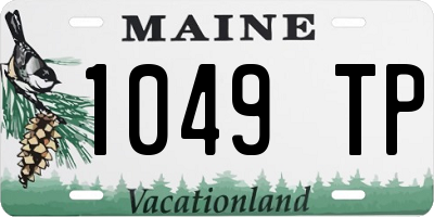 ME license plate 1049TP