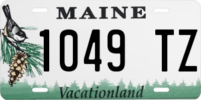 ME license plate 1049TZ