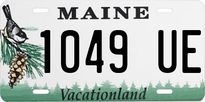 ME license plate 1049UE