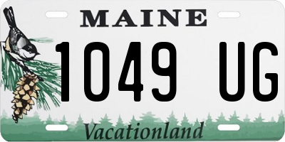 ME license plate 1049UG