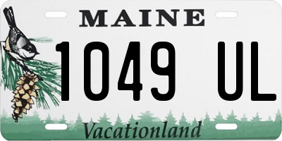 ME license plate 1049UL