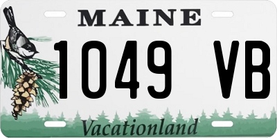 ME license plate 1049VB