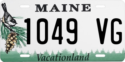 ME license plate 1049VG