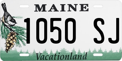 ME license plate 1050SJ