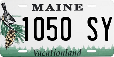 ME license plate 1050SY