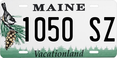 ME license plate 1050SZ