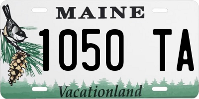 ME license plate 1050TA