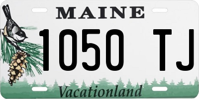 ME license plate 1050TJ