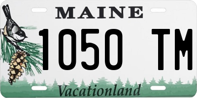 ME license plate 1050TM