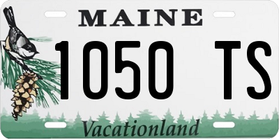 ME license plate 1050TS
