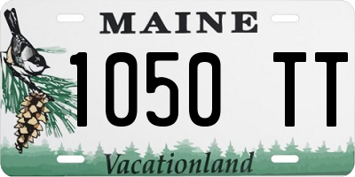 ME license plate 1050TT