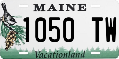 ME license plate 1050TW