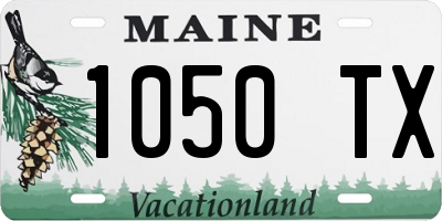 ME license plate 1050TX