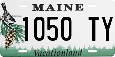 ME license plate 1050TY
