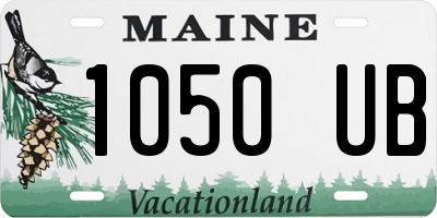 ME license plate 1050UB