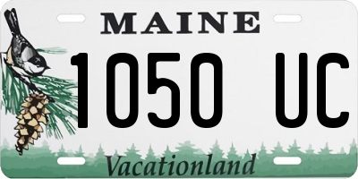 ME license plate 1050UC