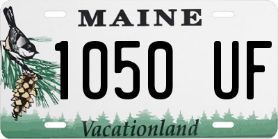 ME license plate 1050UF