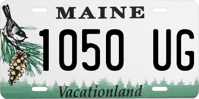 ME license plate 1050UG