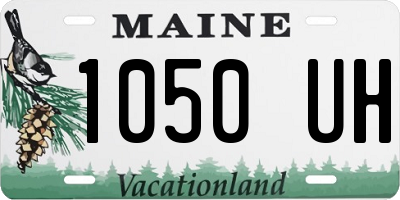 ME license plate 1050UH