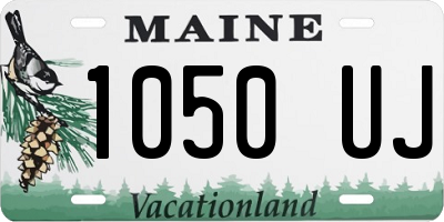 ME license plate 1050UJ