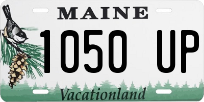 ME license plate 1050UP