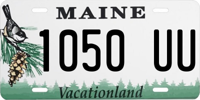 ME license plate 1050UU