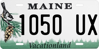 ME license plate 1050UX