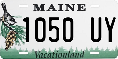 ME license plate 1050UY