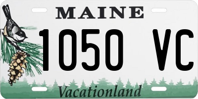 ME license plate 1050VC
