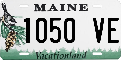 ME license plate 1050VE