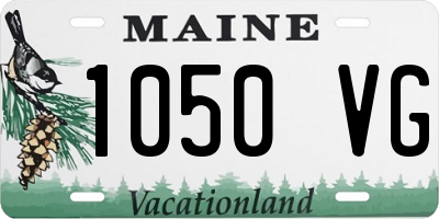 ME license plate 1050VG