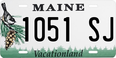 ME license plate 1051SJ