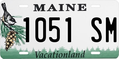 ME license plate 1051SM
