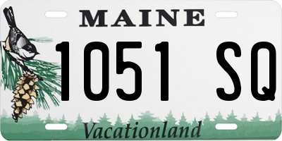 ME license plate 1051SQ