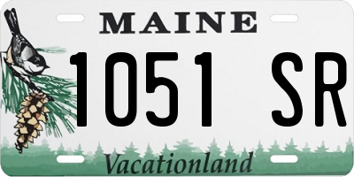 ME license plate 1051SR