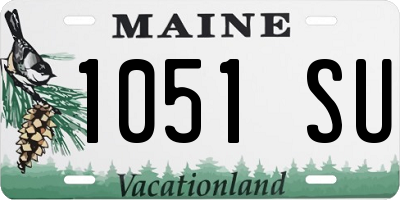 ME license plate 1051SU