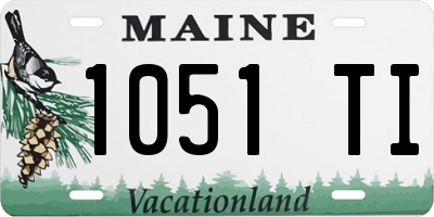 ME license plate 1051TI