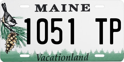 ME license plate 1051TP