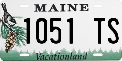ME license plate 1051TS